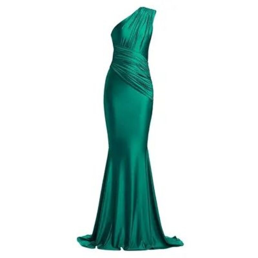 Michael Costello Collection - Aquarius One-Shoulder Mermaid Gown Size 4 $940